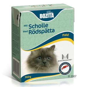 Bozita Paté Katzenfutter, mit Scholle 10 x 360 g